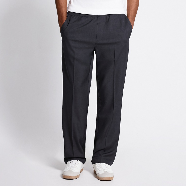 Straight dress pants "Aris" Dk Grey melange